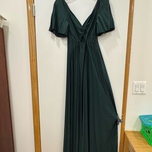 COS Dark Green Maxi Dress